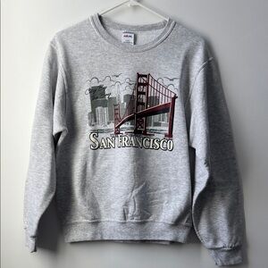 San Francisco Gray Graphic Crewneck Sweatshirt